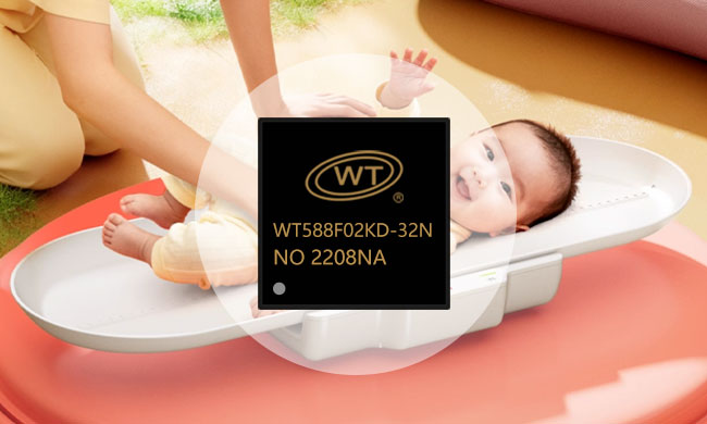 声光协同,抬头守护:WT588F02KD-32N带LED驱动语音芯片重塑婴儿体重秤体验