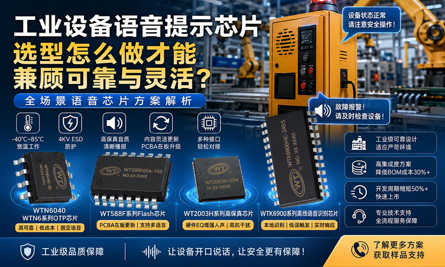 工业设备语音提示芯片选型怎么做才能兼顾可靠与灵活？