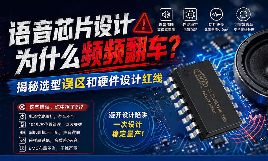 你的语音芯片设计为什么频频翻车？揭秘选型误区和硬件设计红线